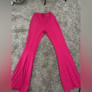 Pink bell bottom jeans